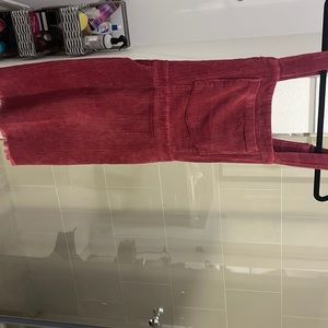 Burgundy corduroy dress